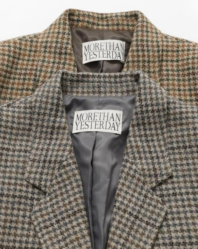 【MORE THAN YESTERDAY】Abraham Oversized Check Blazer