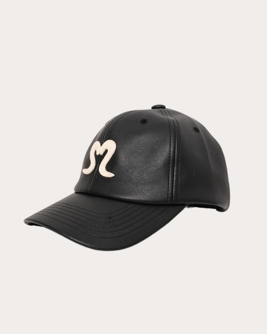 Logo Leather Cap