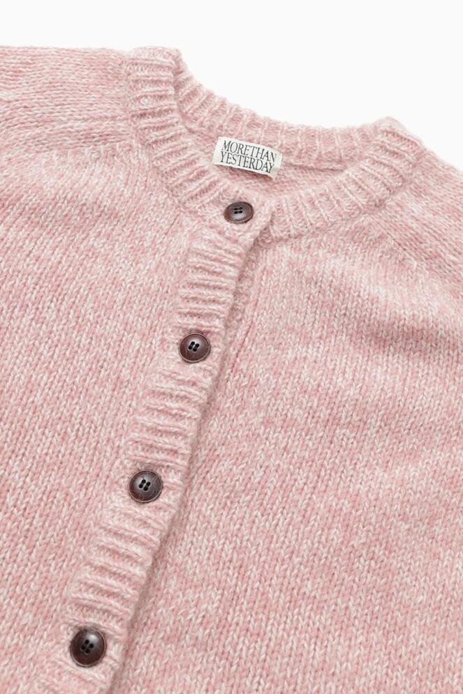 【MORE THAN YESTERDAY】Merino Wool & Mohair Cardigan