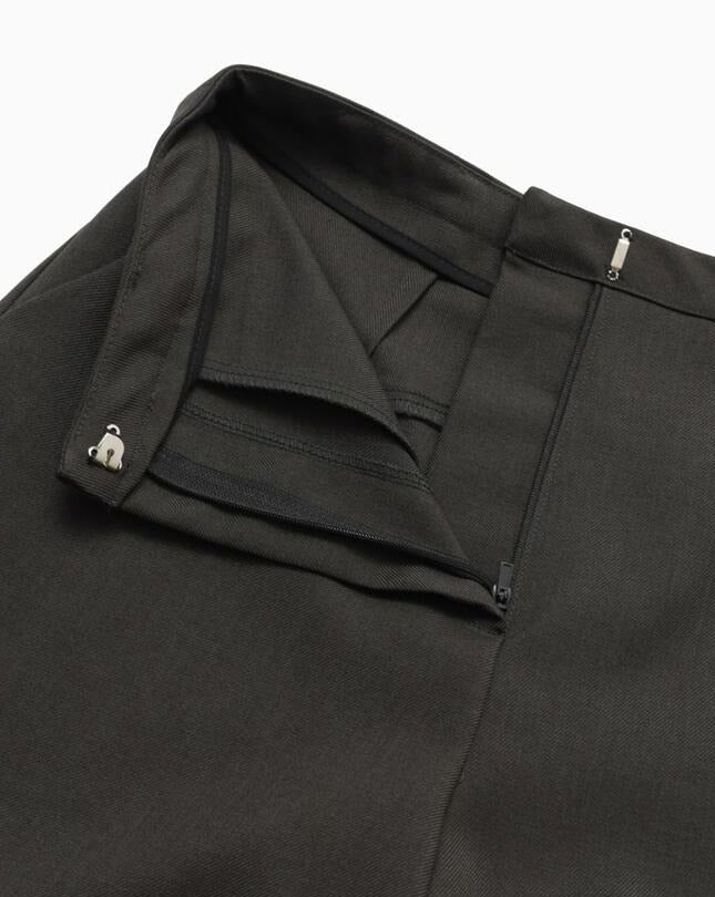 【MORE THAN YESTERDAY】Single Pleat Wide Straight Trousers