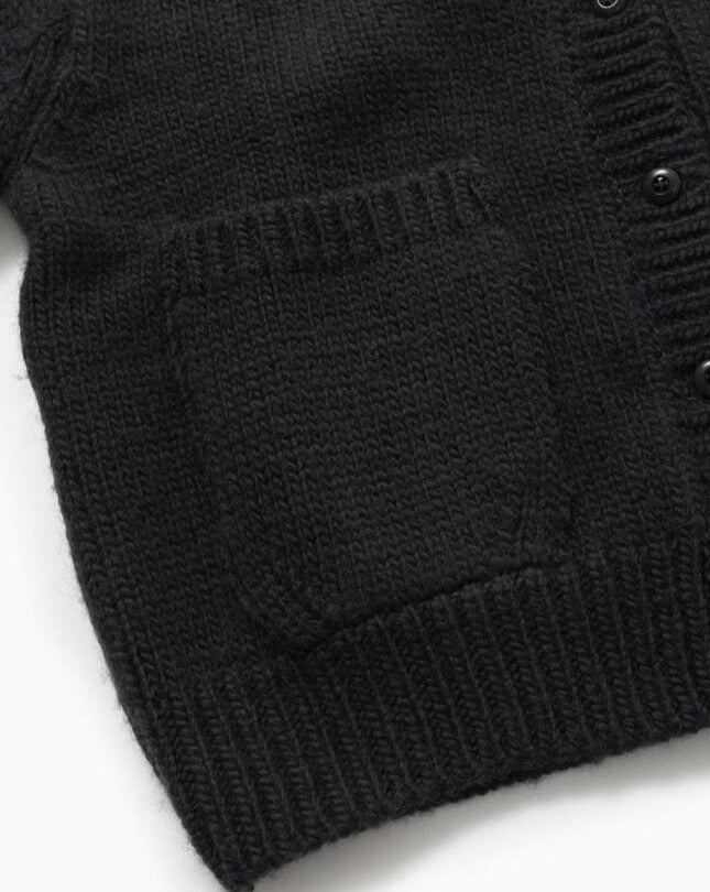 【MORE THAN YESTERDAY】Patch Pocket Wool Cardigan