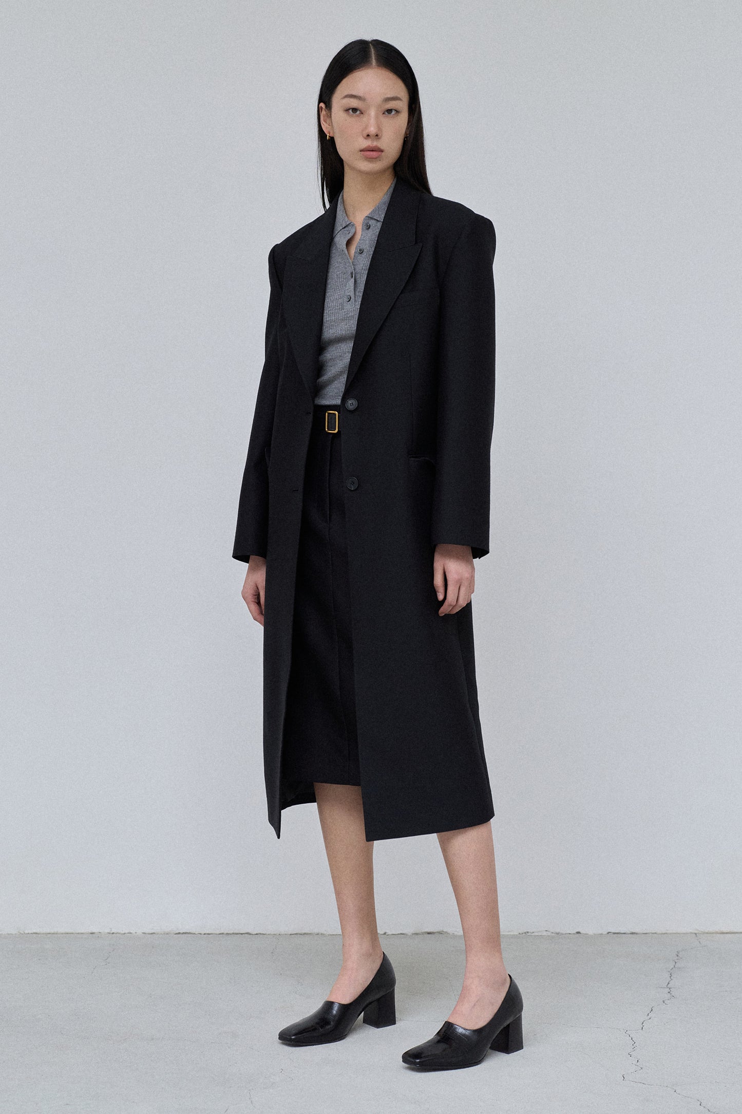 【BLOSSOM H COMPANY 2024AW】DEW WOOL SILK SINGLE COAT