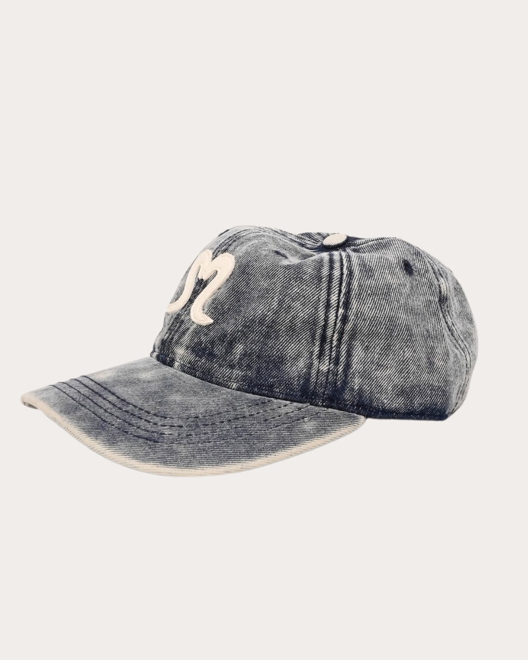 Logo Denim Cap-STONE BLUE