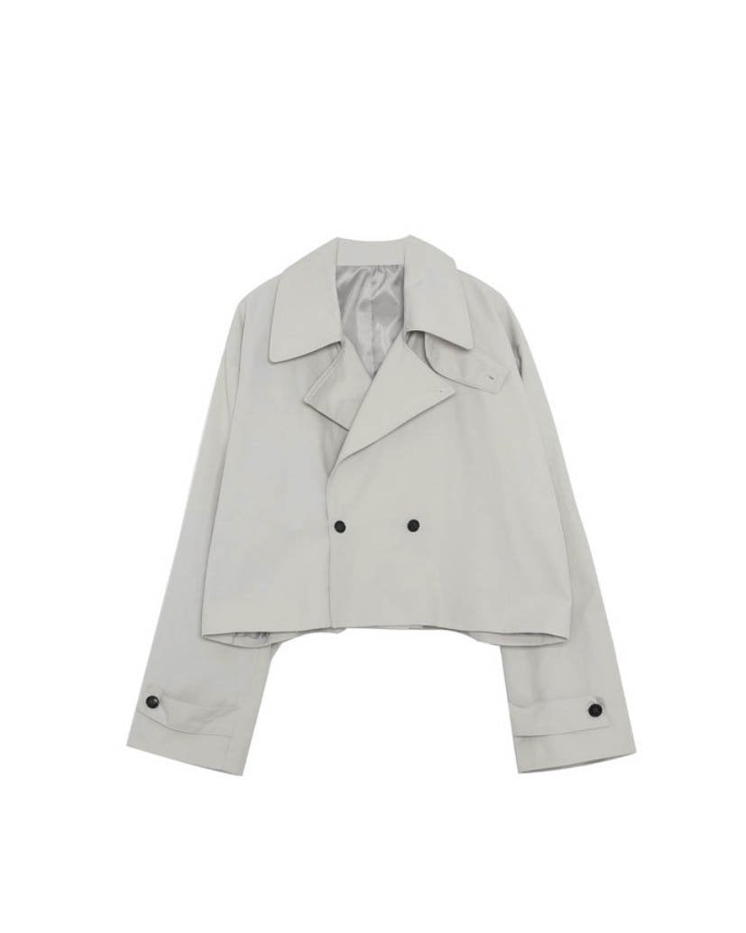 Cropped Trench Coat - MAGNOLIAONLINE