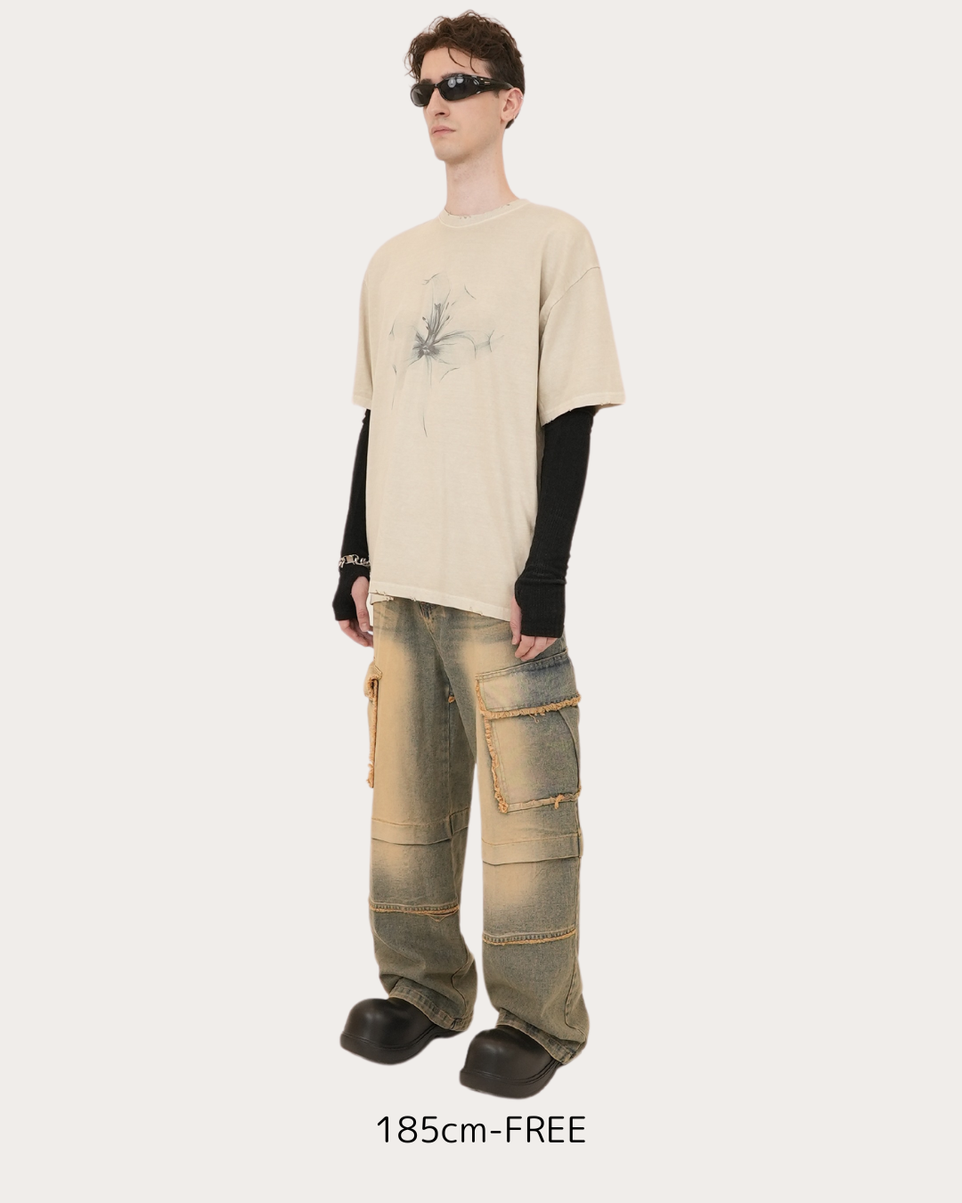 MAGNOLIA S/S TEE-BEIGE