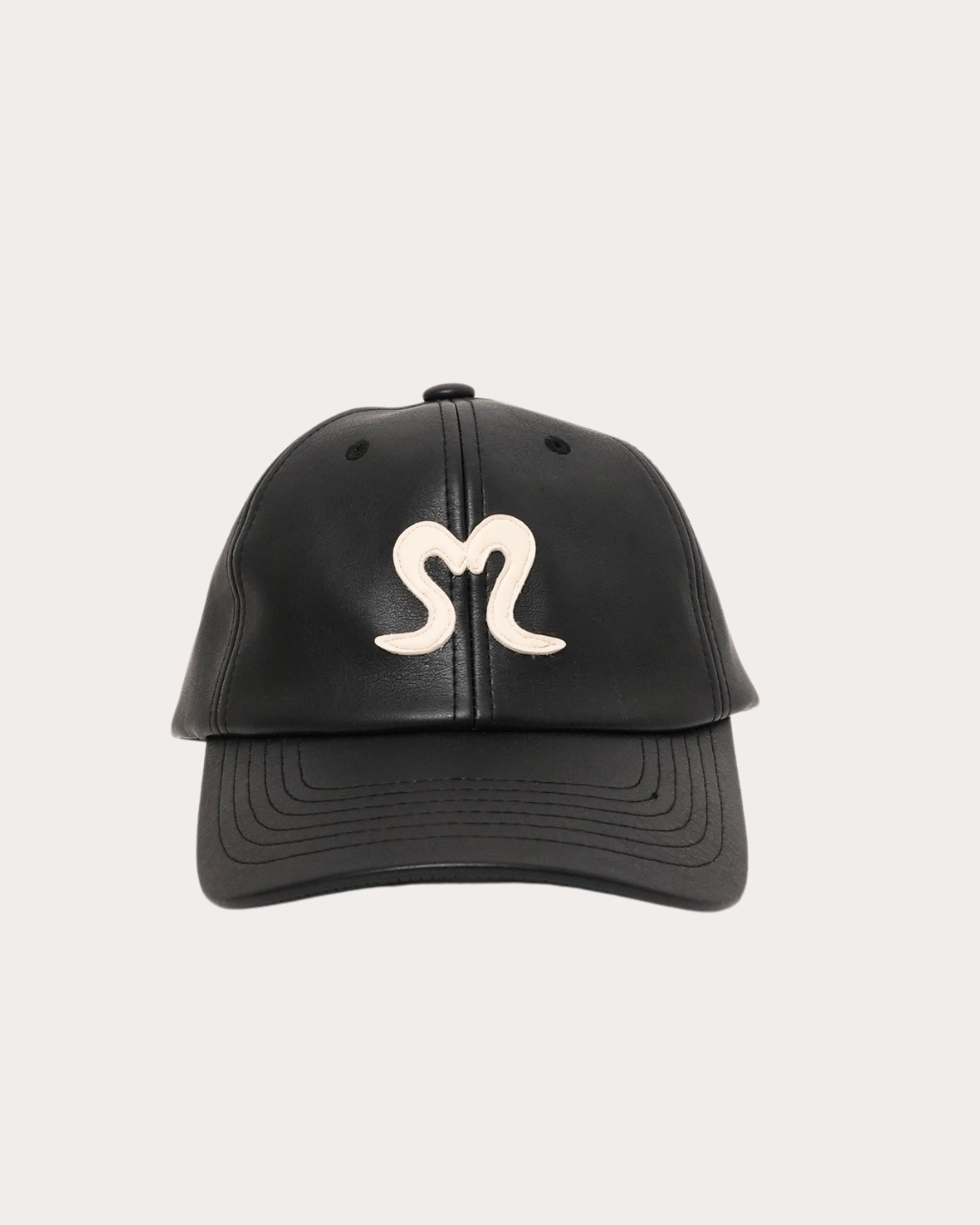 Logo Leather Cap