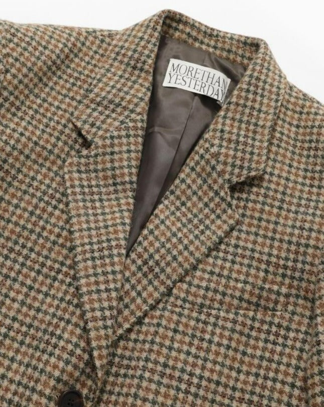 【MORE THAN YESTERDAY】Abraham Oversized Check Blazer