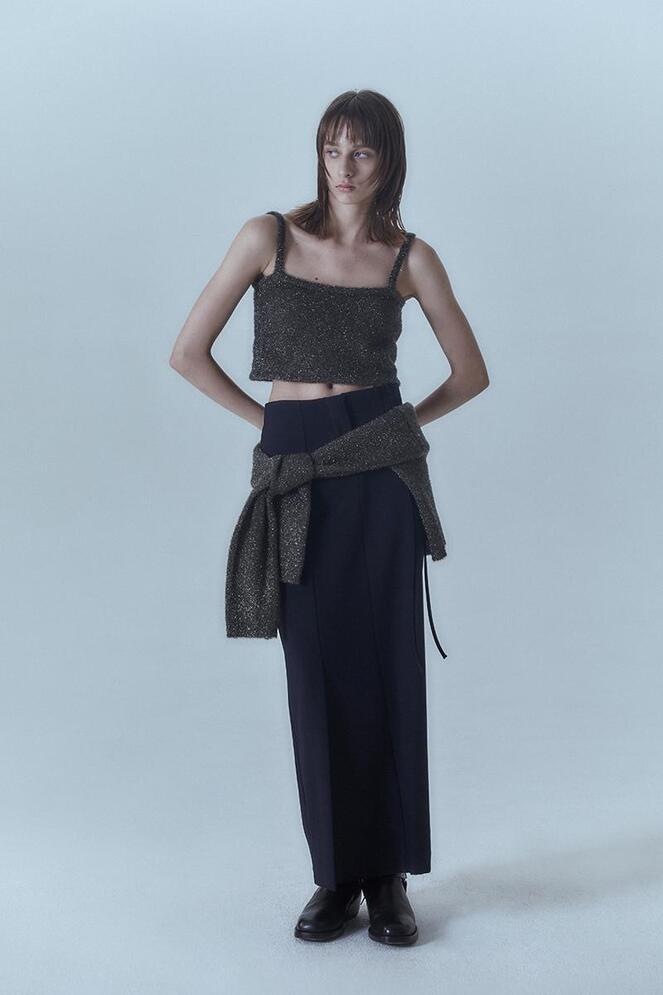 【MORE THAN YESTERDAY】Side Slit Long Skirt