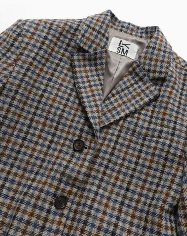 [Love You So Much] Abraham 3 Button Check Blazer