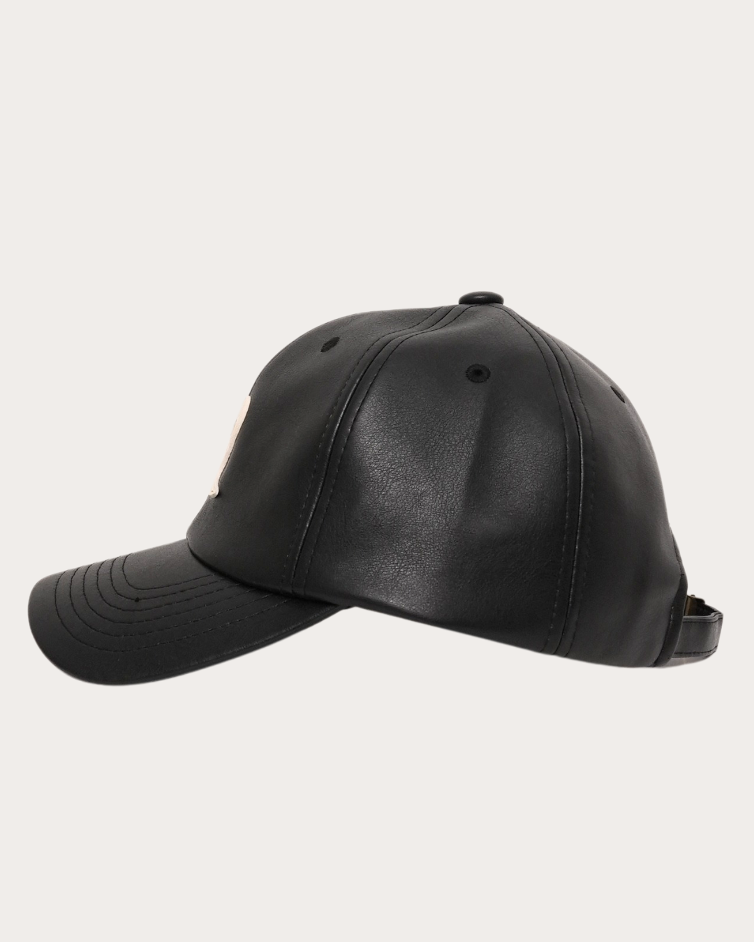 Logo Leather Cap