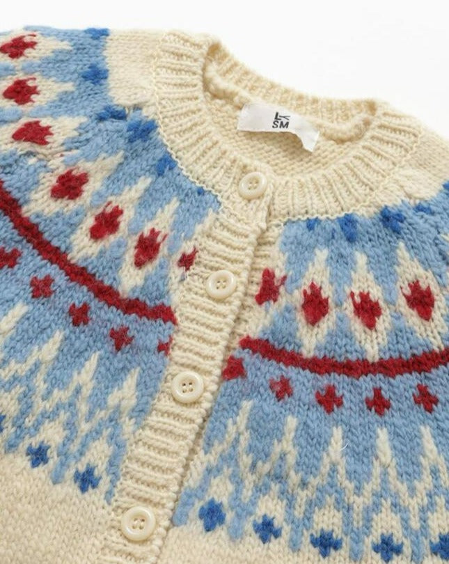 【Love You So Much】Nordic Wool Cardigan