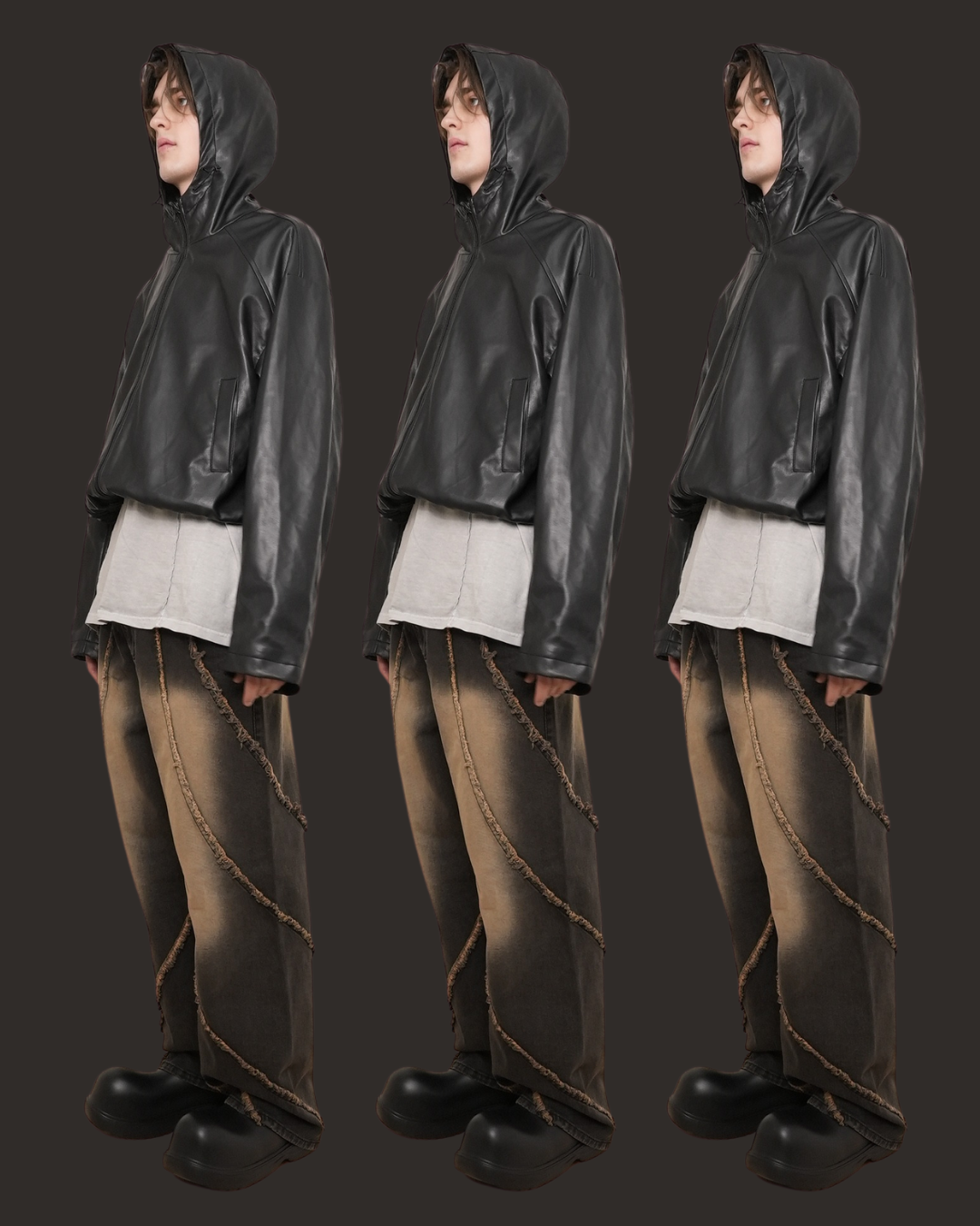 Vigan Lather Hoodjacket