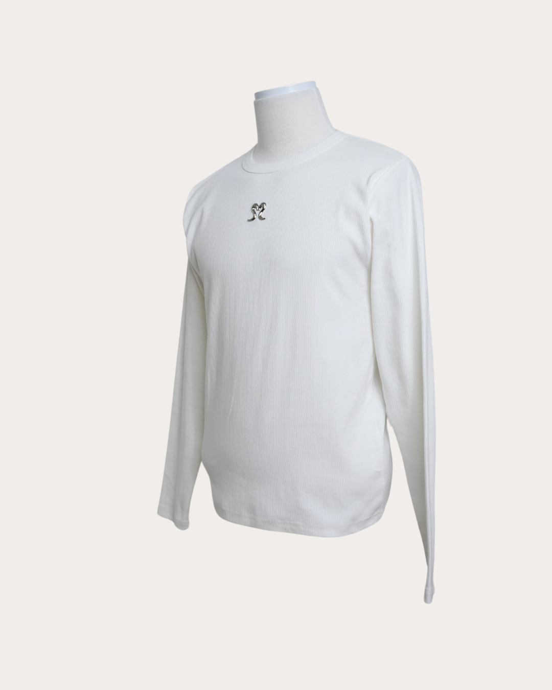 Slimfit Ribbed L/S Tee