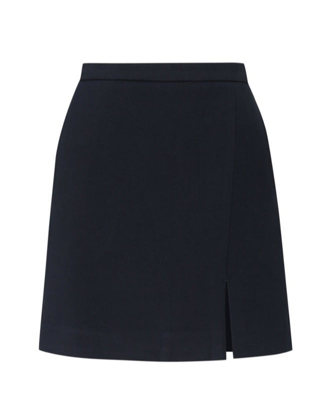 【MORE THAN YESTERDAY】Diagonal Slit Mini Skirt