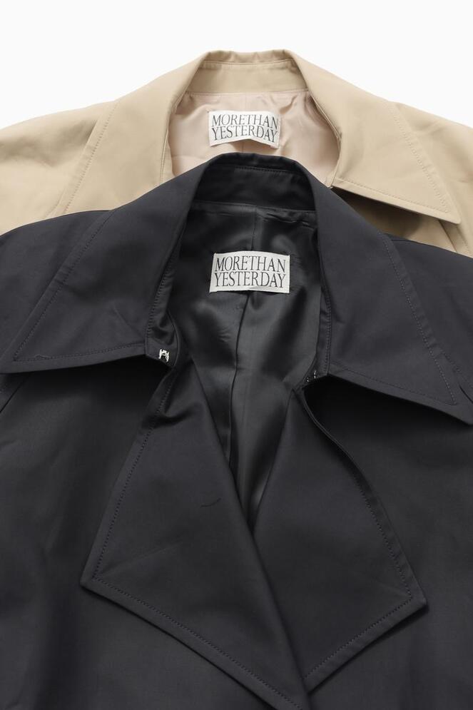 【MORE THAN YESTERDAY】Oversized Belted Trench Coat