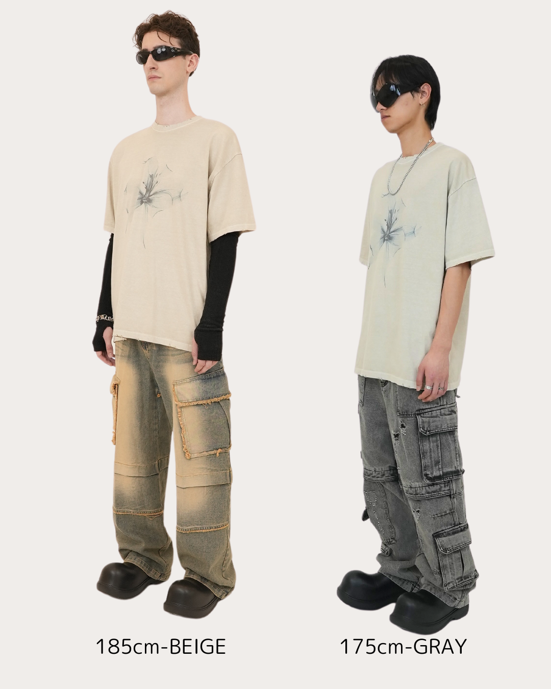 MAGNOLIA S/S TEE-BEIGE