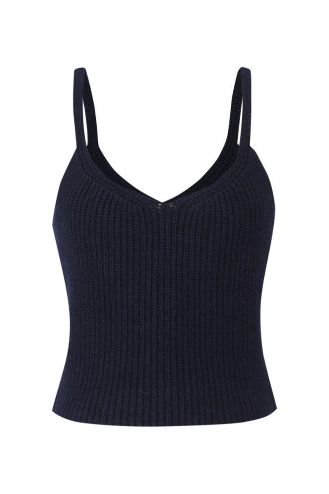 【MORE THAN YESTERDAY】Strap Wool Knit Top