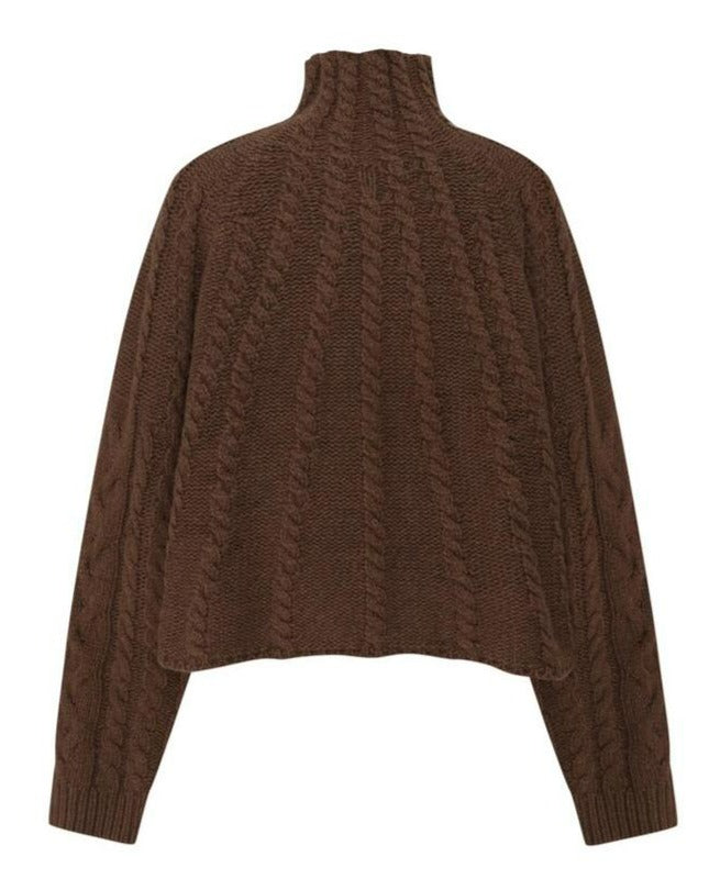 【MORE THAN YESTERDAY】Cable Turtleneck Knit