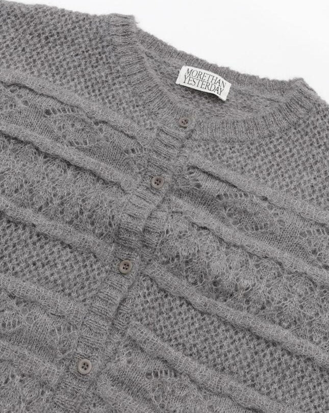 【MORE THAN YESTERDAY】Alpaca Blend Cardigan