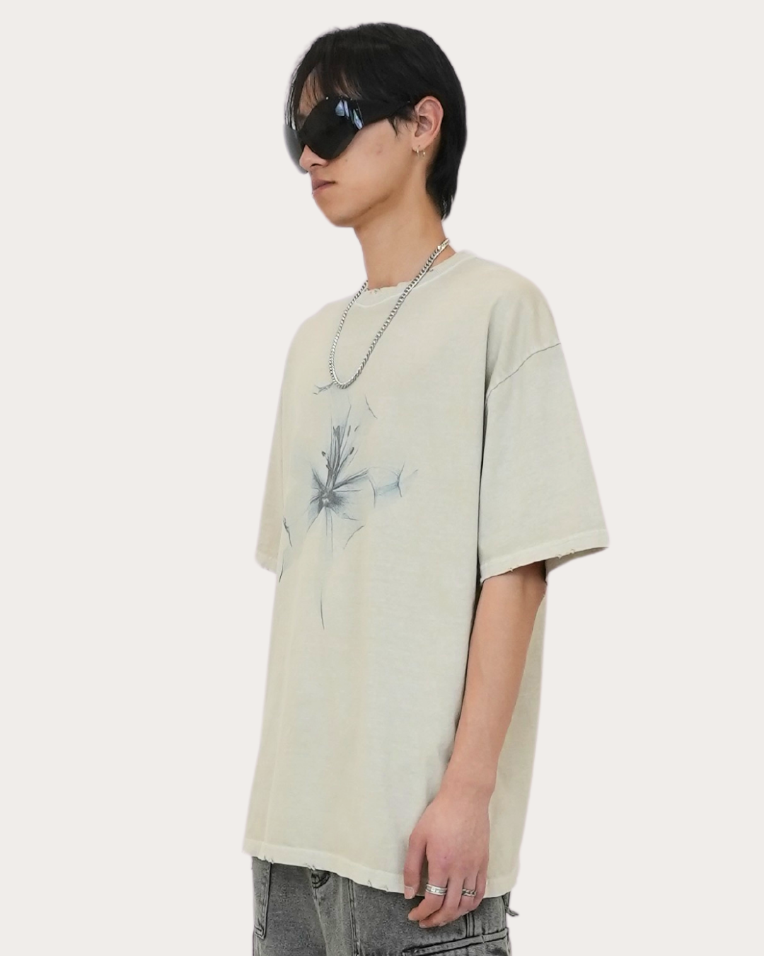 MAGNOLIA S/S TEE-BEIGE