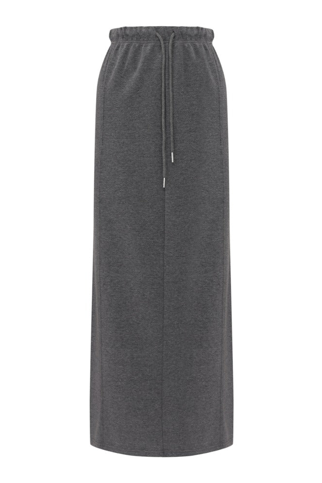 【Love You So Much】Drawstring long sweat skirt