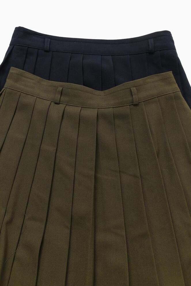 【MORE THAN YESTERDAY】Pleated Long Skirt