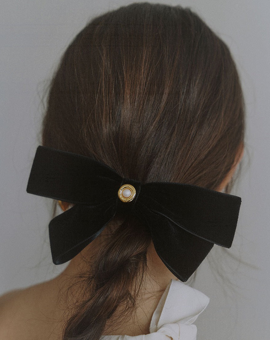 【BORNETE SEASON 23-002】23SS Kelly Italy Hair Pin_Velvet