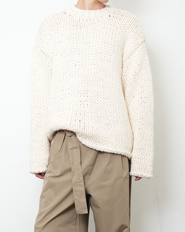 【HANDMADE】Shaggy Round Knit