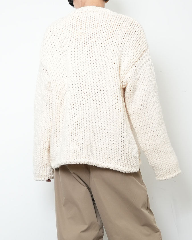 【HANDMADE】Shaggy Round Knit