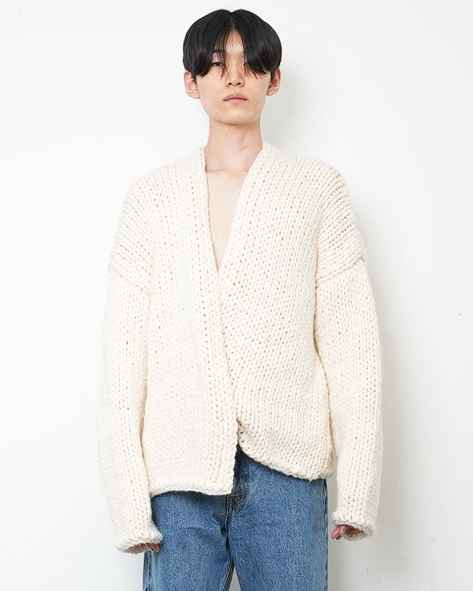 【HANDMADE】Shaggy Knit Cardigan