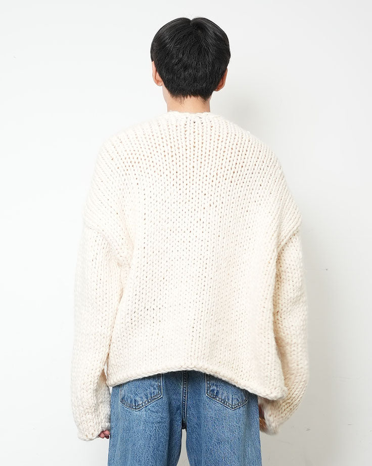 【HANDMADE】Shaggy Knit Cardigan