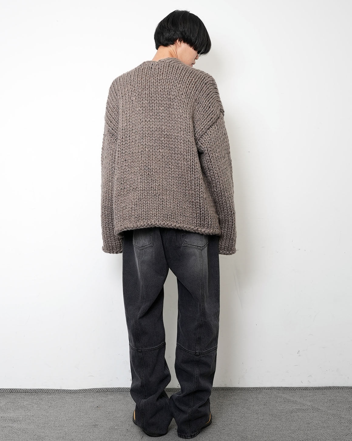 【HANDMADE】Shaggy Knit Cardigan