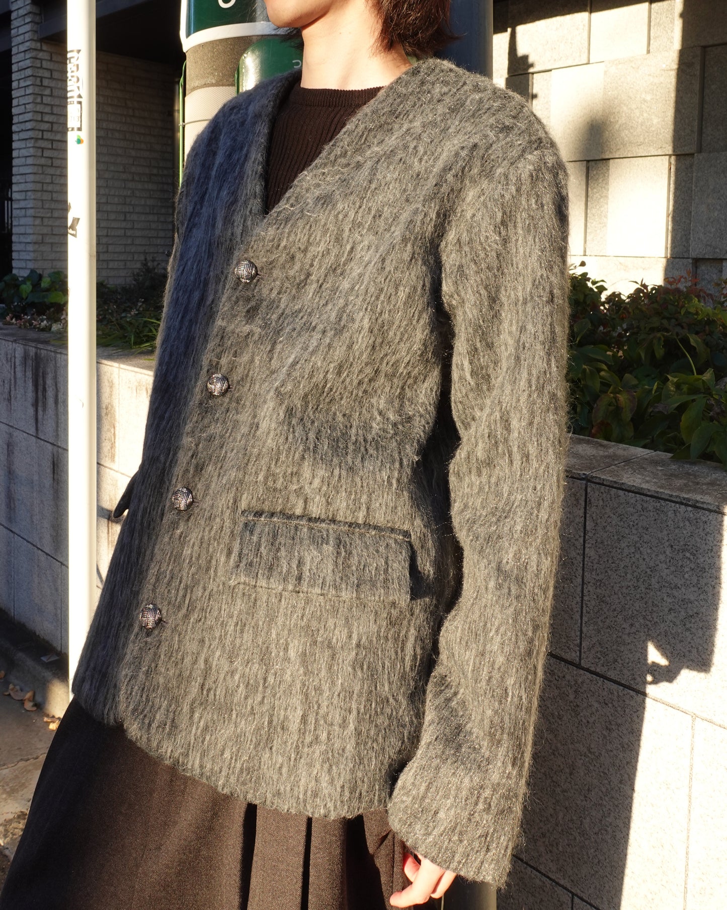 Noun Mohair Nocollor Jacket