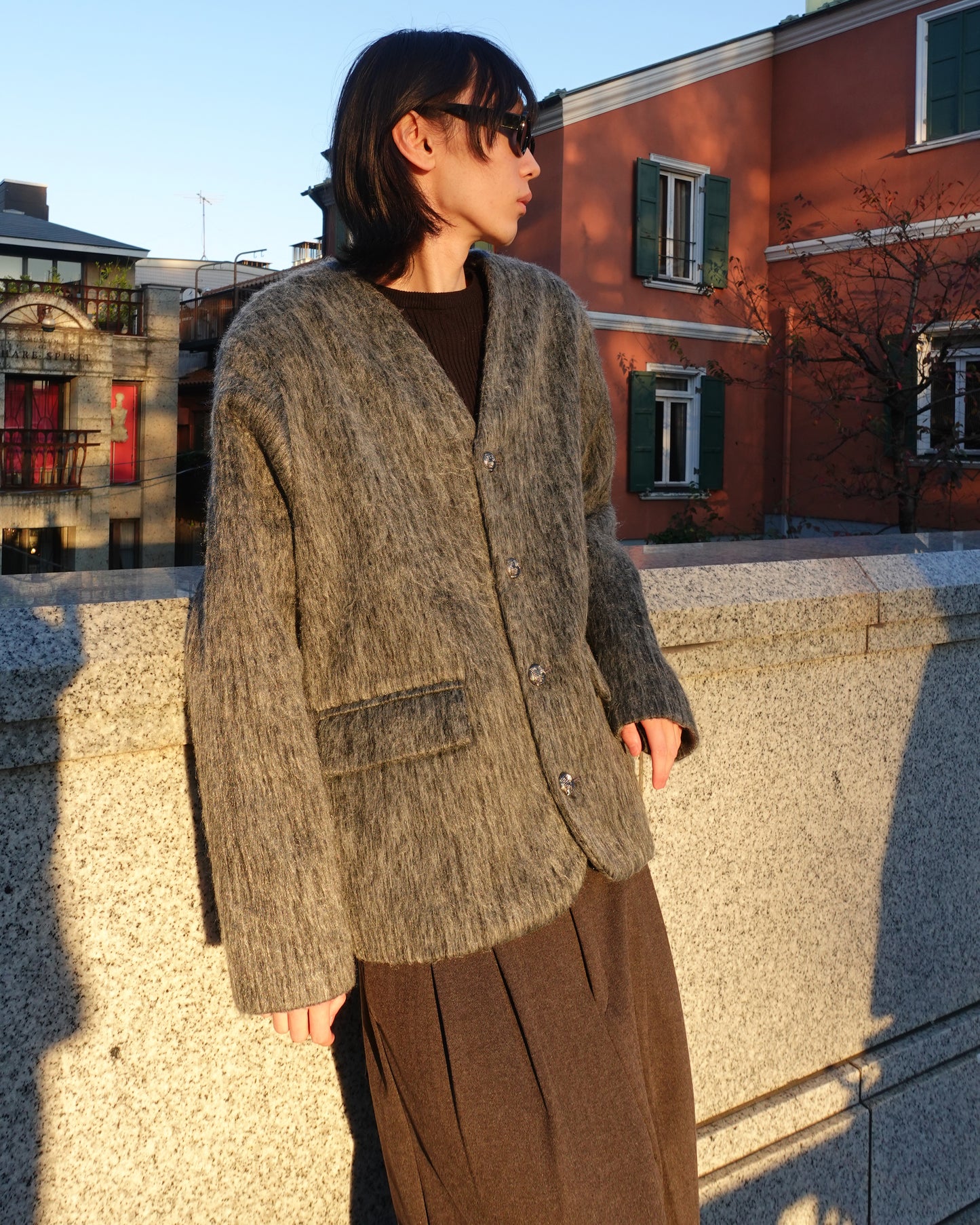 Noun Mohair Nocollor Jacket