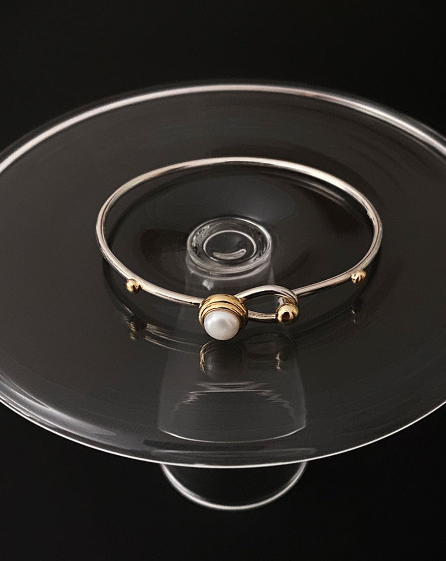 【BORNETE SEASON 23-009】23SS Jeanne Bangle Silver Bracelet