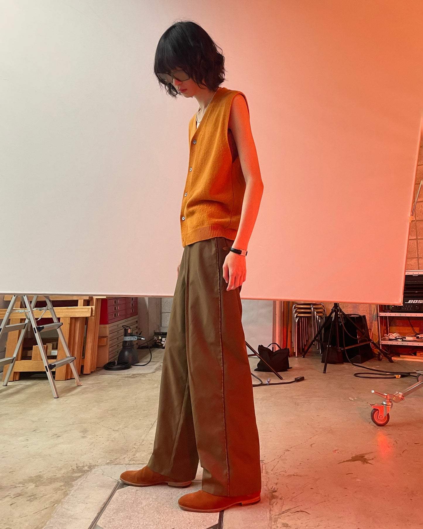 Hiwaist Nylon Slacks