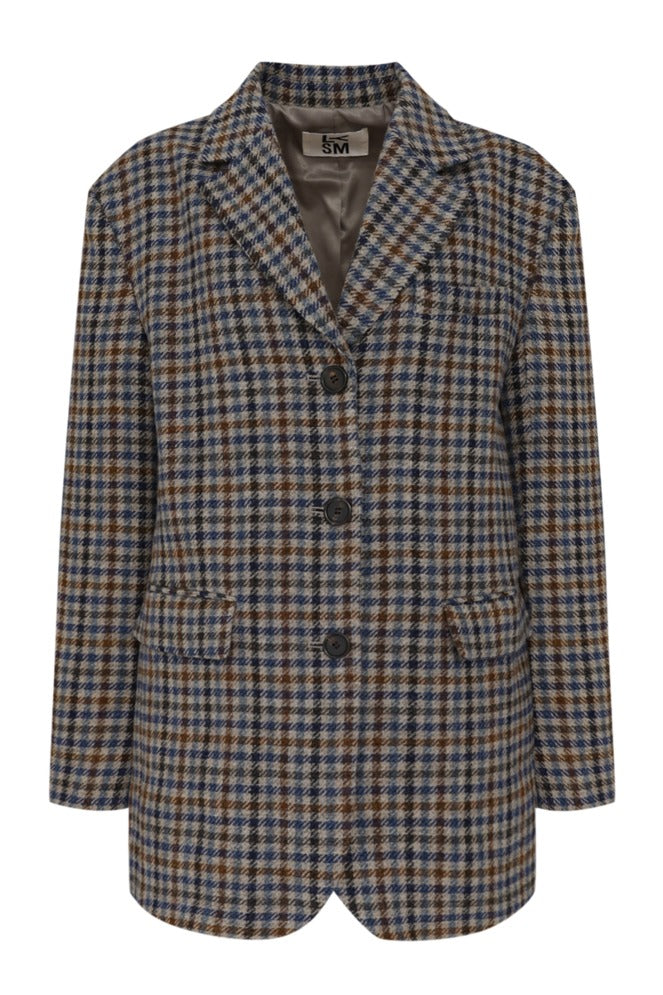 [Love You So Much] Abraham 3 Button Check Blazer