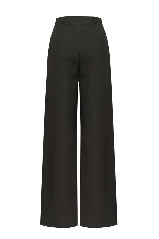 【MORE THAN YESTERDAY】Single Pleat Wide Straight Trousers