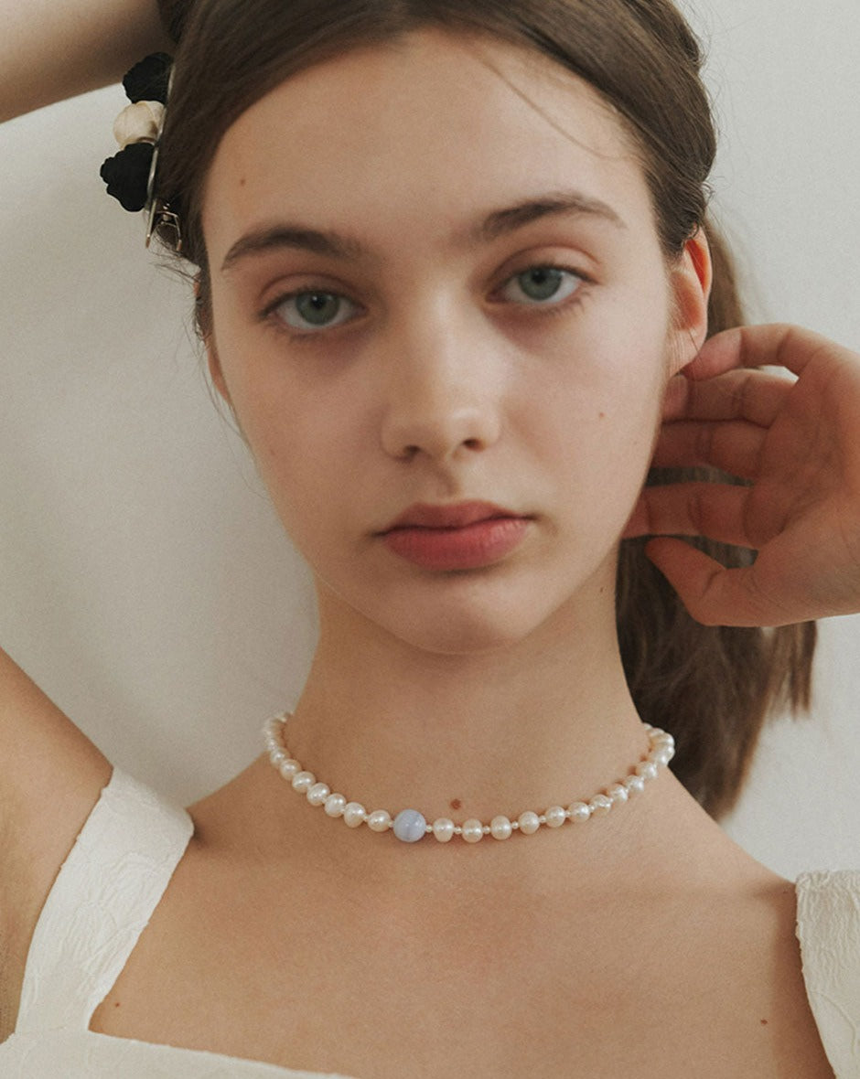 【BORNETE SEASON 23-018】23SS Cezanne Natural Pearl Necklace