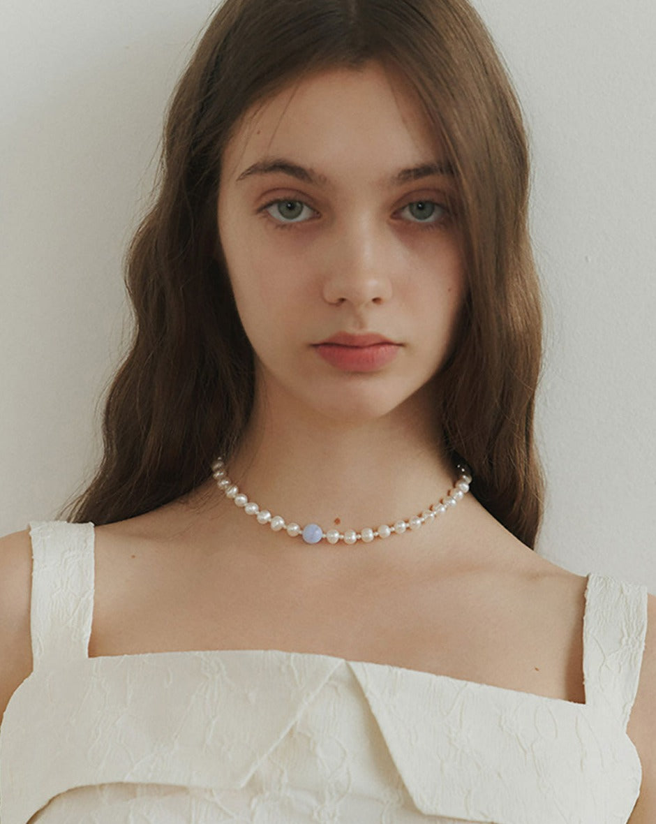 【BORNETE SEASON 23-018】23SS Cezanne Natural Pearl Necklace