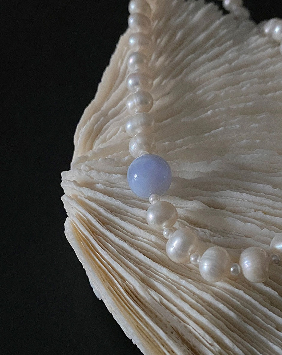 【BORNETE SEASON 23-018】23SS Cezanne Natural Pearl Necklace