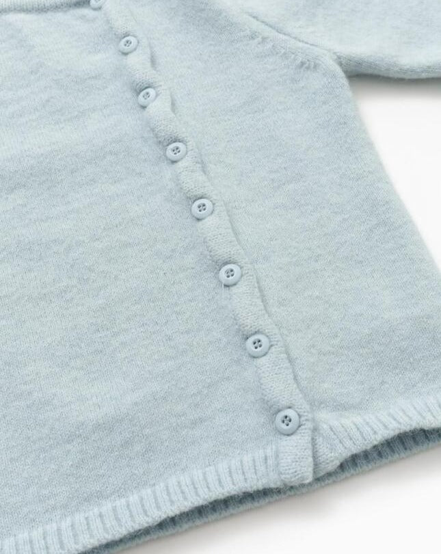 【Love You So Much】Off Center Button Knit Cardigan