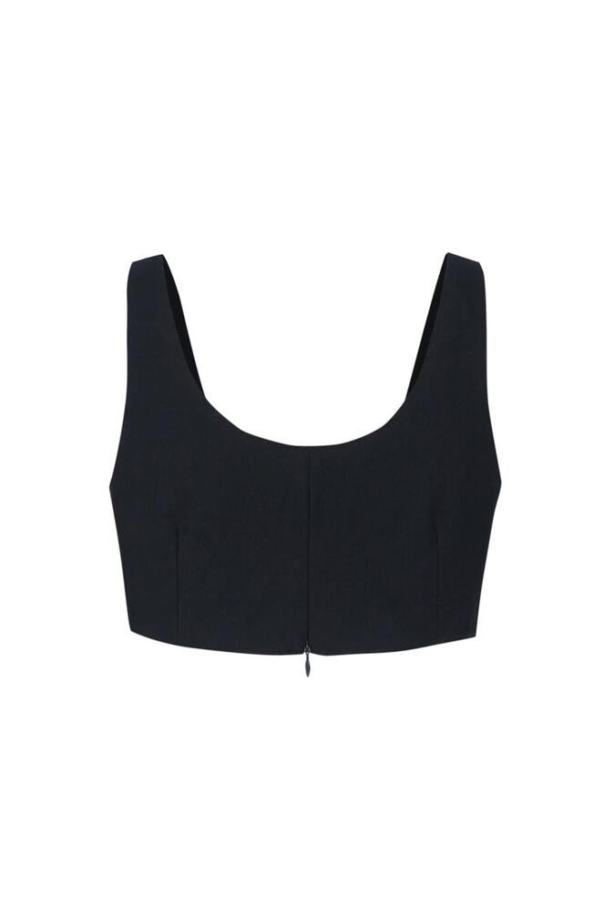 【MORE THAN YESTERDAY】Wool-blend Bustier Top