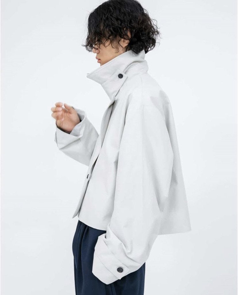 Cropped Trench Coat - MAGNOLIAONLINE