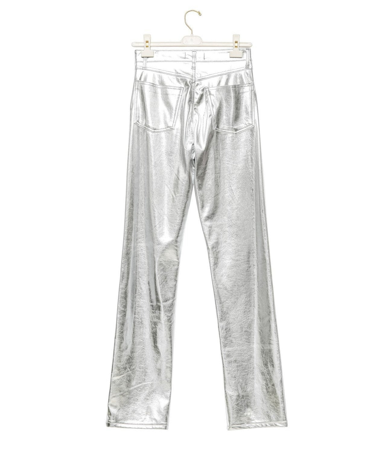 【即納】【PAPERMOON ペーパームーン】AW / Patent Vegan Leather Coated Straight Pants