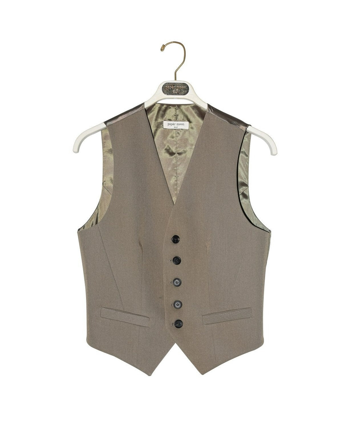 【即納】【PAPERMOON ペーパームーン】AW / Five Button Down Tailored Suit Vest