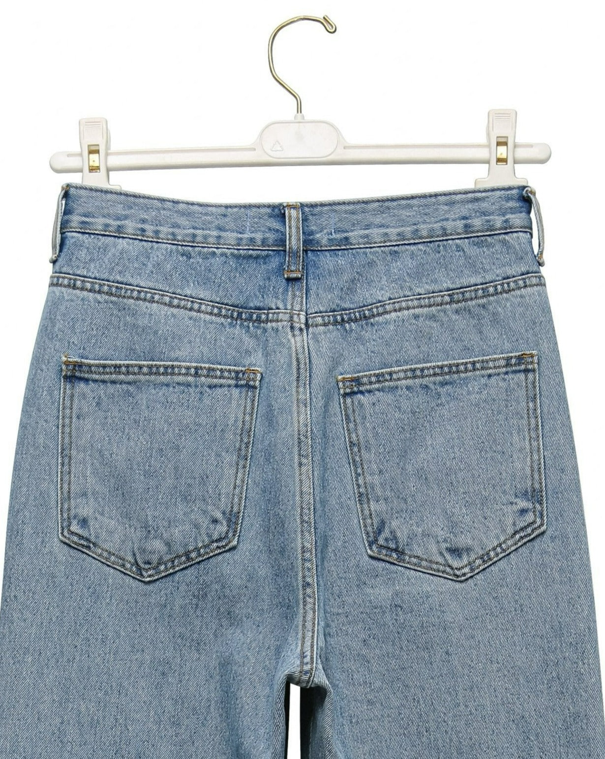 【PAPERMOON ペーパームーン】SS / Wrap Button Fly Straight Denim Jeans