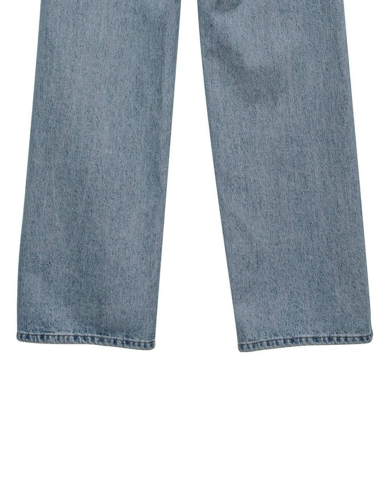 【PAPERMOON ペーパームーン】SS / Wrap Button Fly Straight Denim Jeans