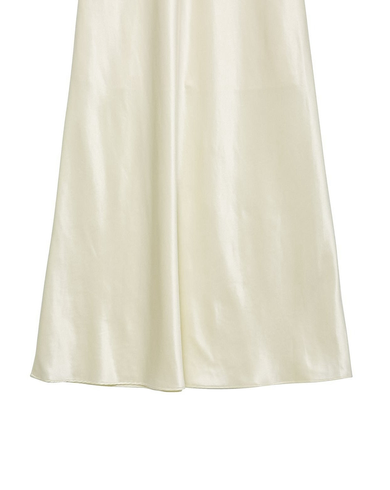 【PAPERMOON ペーパームーン】SS / Silky Satin High Waisted Maxi Flared Skirt