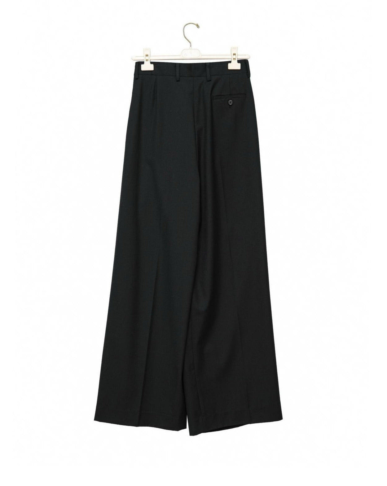 【PAPERMOON 페이퍼 문】SS / Aymmetry Pin Tuck Wide Maxi Trousers